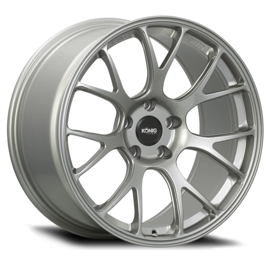 Konig Forged F1M 18X10.5 5X114.3 ET25 Ash Silver Knurled Bead