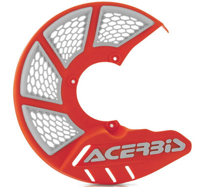 Acerbis X-Brake Disc Cover Vented - 16 Orange/White