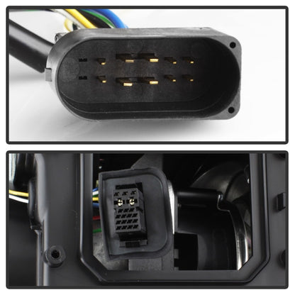 Spyder Volkswagen GTI 06-09/Jetta 06-09 Xenon/HID Model Only - DRL Black PRO-YD-VG06-HID-DRL-BK