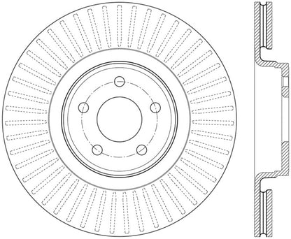 StopTech 14.5+ Ford Focus ST Front Left Slotted Performance Rotor