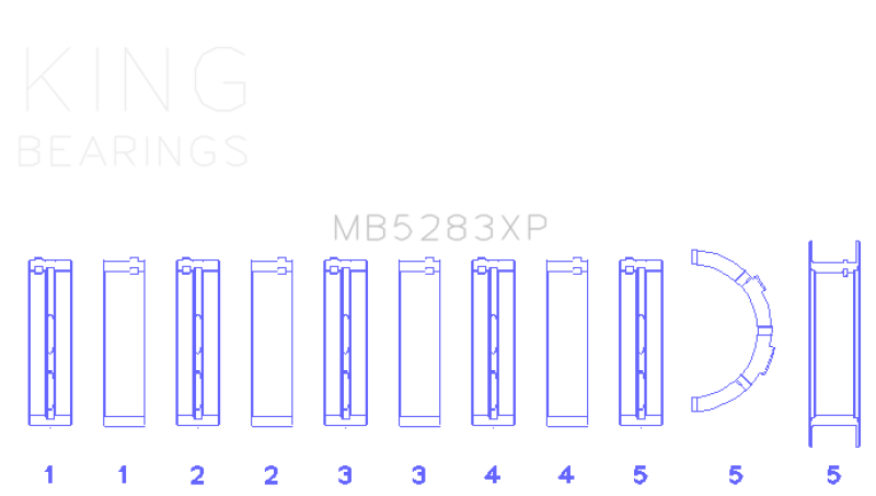 King Performance Main Race Bearing Set - Size Standard