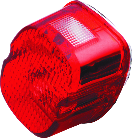 Bikers Choice 99-03 Big Twin & XL Red Laydown Taillight With Top License Light