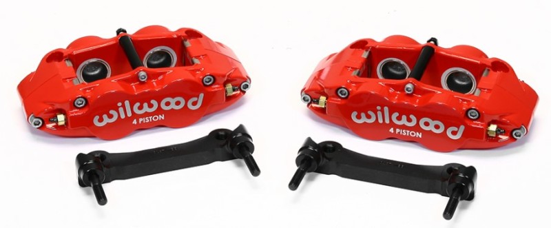 Wilwood Narrow Superlite 4R Rear Caliper & Bracket Kit - Red 97-13 C5/C6 Corvette w/ OEM Rotors