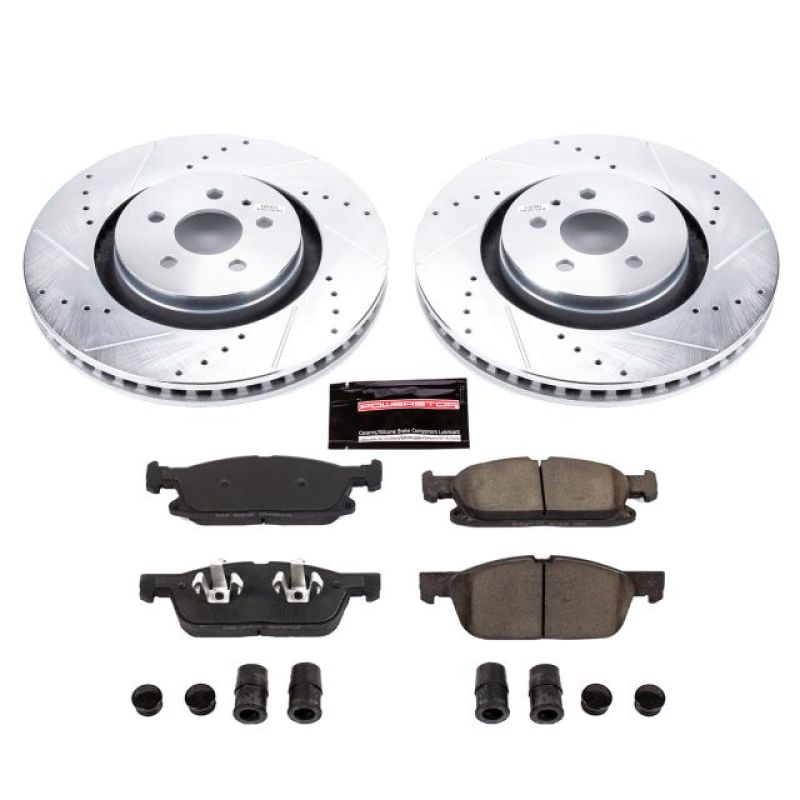 Power Stop 15-19 Ford Edge Front Z23 Evolution Sport Brake Kit