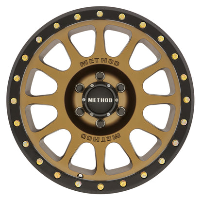 Method MR305 NV 18x9 -12mm Offset 6x5.5 108mm CB Method Bronze/Black Street Loc Wheel