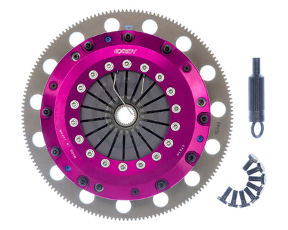 Exedy 96-16 Ford Mustang V8 4.6L/5.0L Hyper Twin Cerametallic Clutch Sprung Disc Push Type Cover