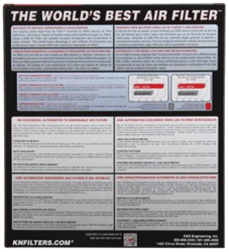 K&N Nissan Titan & Armada 5.6L - V8 2004 Drop In Air Filter