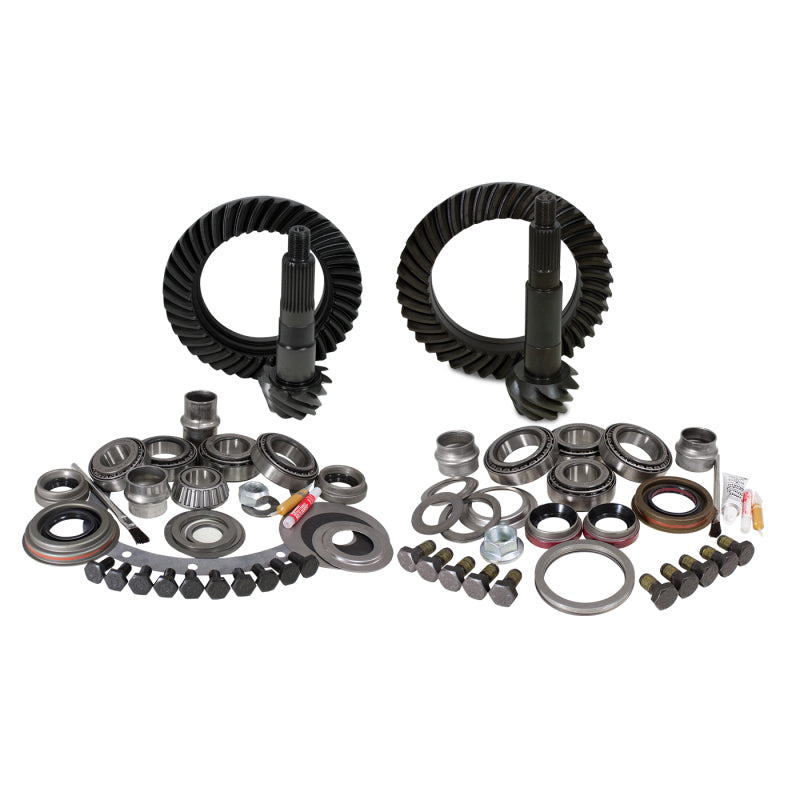 Yukon Gear & Install Kit Package Jeep XJ w/Dana 30 Front & Chrysler 8.25in Rear - 4.56in Ratio