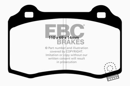 EBC 04-05 Cadillac CTS-V 5.7 Bluestuff Rear Brake Pads