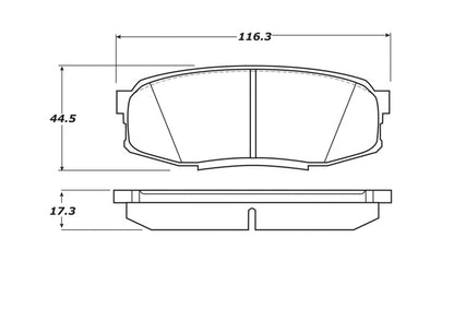 StopTech 07-17 Toyota Tundra Street Performance Rear Brake Pads