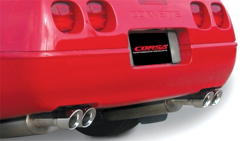 Corsa 1992-1995 Chevrolet Corvette C4 5.7L V8 LT1 Sport Cat-Back Exhaust w/ Twin 3.5in PolishedTips