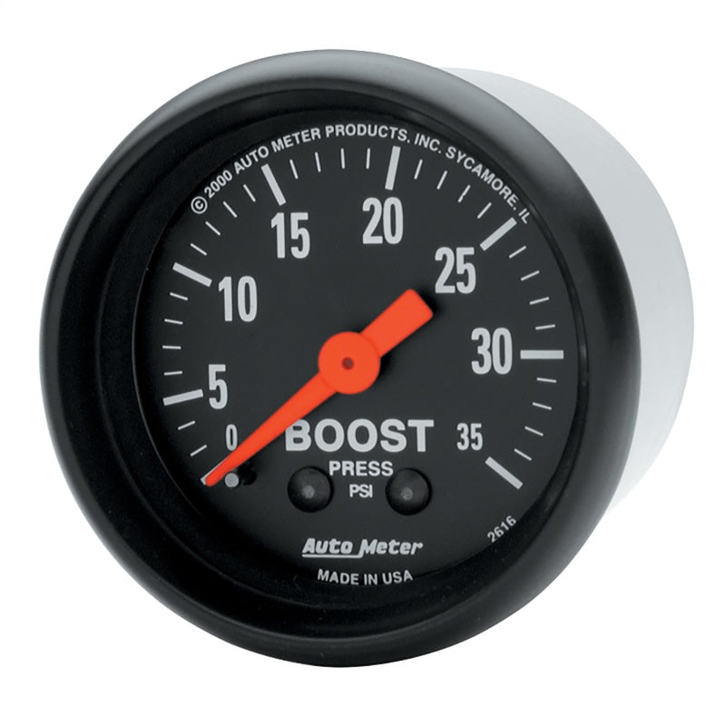 Autometer Z Series 52mm 0-35 PSI Mechanical Boost Gauge