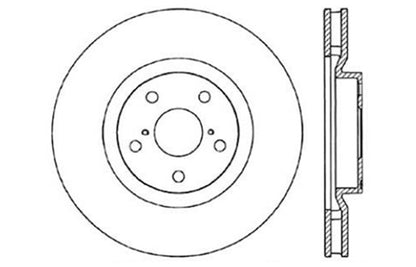 StopTech 93-98 Toyota Supra Turbo Drilled Left Front Rotor