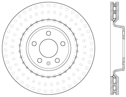 StopTech 12 Audi A6 Quattro/11-12 A7 Quattro/13 Q5/7-11/13 S4/12 S5 Front Left Drilled Rotor